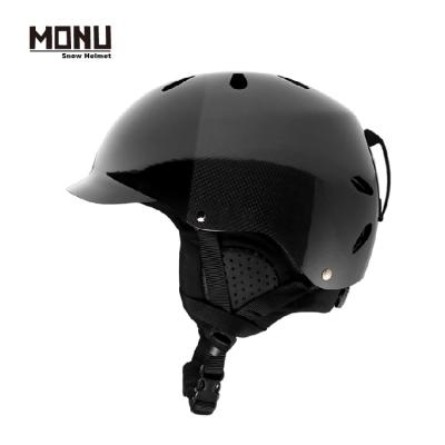 China MONU New Arrival CARBON FIBER CASCOS DE ESQUI Ultralight Winter Ski Helmet Safety Carbon Fiber Snowboarding Snow Helmet For Women Men for sale