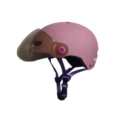 China Safety Bicycle Accessories Helemt MONU Helm OEM Electric Scooter Bike Vehicle Sun Visor Motorcycle Helmet for sale