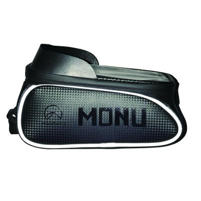 China Monu Bicycle Bag Road Bike Mountain Bike Phone Holder Touch Screen Black Laminated Waterproof Bike View Bag for sale