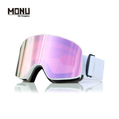 China MONU Wholesale Magnetic Lens Gafas De Nieve Snow Sports Anti Fog Snowboard Ski Goggles For Man Woman for sale