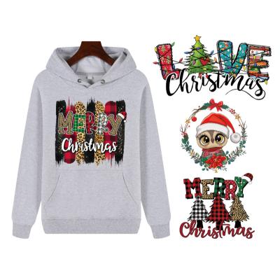 China Clothing.Leather Christmas Theme Heat Press Iron On Vinyl PU Fabric Dtf Transfer Flex Htv Film Textil For for sale