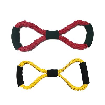 China TPE+fabric Figure 8 Pull Band Resistance Band Can Be Customized Resistance Size Upper Body Stretching Training for sale