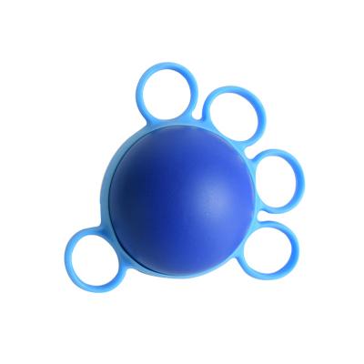 China Silica Gel+EVA Five-finger Grip Ball Stroke Hemiplegia Rehabilitation Shaping Elder Finger Strength Wrist Exerciser Grip Ball for sale