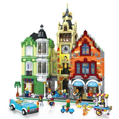 China DIY TOY 89103 7010pcs/set MOC-21266 Clock Tower Square Create Expert Street View Building Blocks For Kids Christmas Gifts for sale