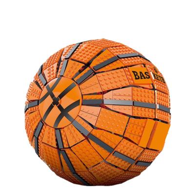 China Creative 031008 1:1 basketball 2221+pcs/set DIY TOY mork model 360 rotating for sale