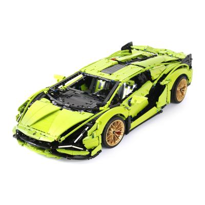 China 1:8 Lamborghinii Si-ngan FKP 37 RC Car Model TOY 13057 DIY Building Blocks Compatible 42115 For Adults Sports Car Kids Toys Gift for sale