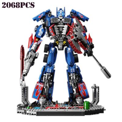 China DIY PLAY Creative Super 6006 2068PCS Transformation Giant Robot Building Block Set Movie Series Robot Model DIY Toy Birthday Gift for sale