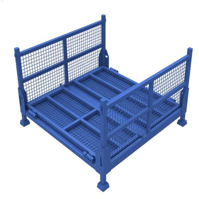 China Folding Storage and Transport Warehouse Storage Pallet Steel Cage for sale