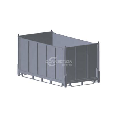 China Heavy Duty Folding Folding Steel Box Pallet Storage Stillage Cage Box Pallet Powder Coating For Warehouse for sale