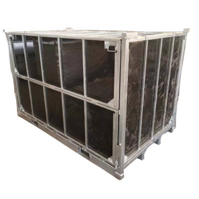 China Suitable for outdoor Shandong connection pallet cages suppliers pallet with metal cage for sale