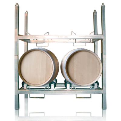 China Heavy Duty Selective Shelf Wood Wine Storage Barrel Rack for sale