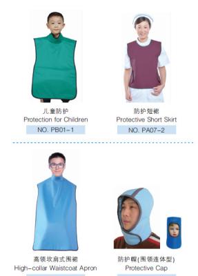 China 0.5mmPb Medical Sheilding Lead Apron Protective Apron With High Collar for sale