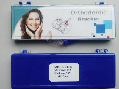 China Bondable MIM Orthodontic Brackets Mini Roth MBT Dental Braces for sale