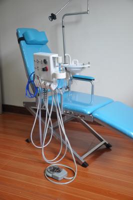 China Luxury Type Folding Dental Chair Unit With Rechargeable Led Light for sale