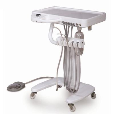 China Delivery Cart System Dental Chair Unit With 4 Hole / 2 Hole Hand Piece Tube for sale