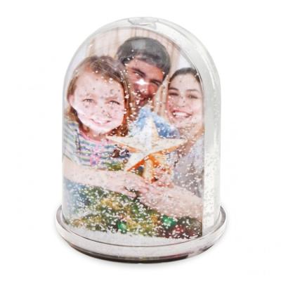 China Eco-Friendly Durable Large Water Snow Globe Photo Frame Liquid Photo Frame for sale