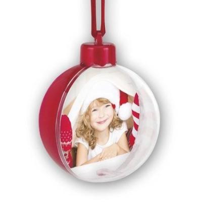 China Large Environmental Friendly Round Photo Ornament Tree Ornaments Christmas Decorations for sale