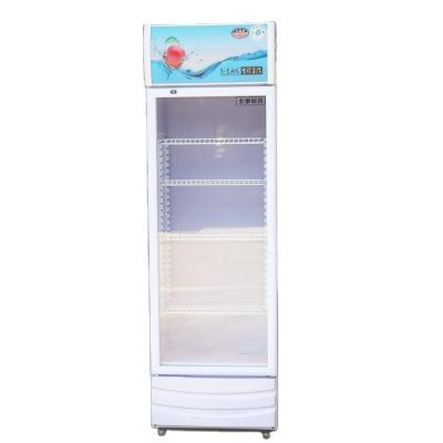 China Single-temperature 388 L Commercial Freezers Large Capacity Display Freezers Single-Door Glass Upright Freezer Direct-cooling Freezer for sale