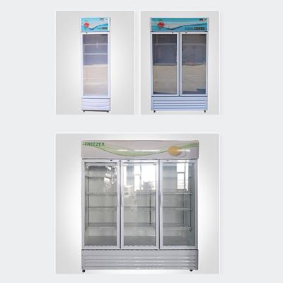 China Single-temperature Italian Top 5 Display Door Cooler Glass Display Best Beer Commercial Beverage Freezer Refrigerator for sale