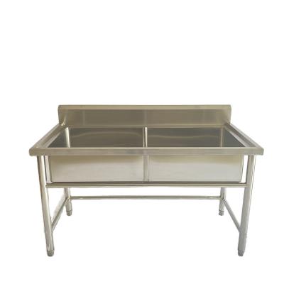 China Without Faucet Commercial Warehouse Price Sink Stainless Steel Sink Table Cabinet For Catering Hotel for sale