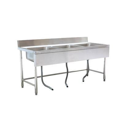 China Without Faucet Modern Chinese Restaurant Stainless Steel Free Standing Sink For Sale for sale