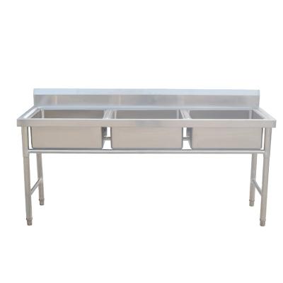 China Without Faucet Modern Chinese Restaurant Stainless Steel Free Standing Sink For Sale for sale