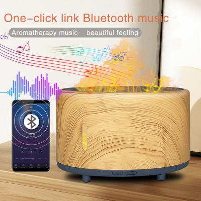 China Cool Mist Humidifier 3D Fire Aromatherapy Fragrance Diffuser Bluetooth Music Ultrasonic Volcano Humidifier for sale