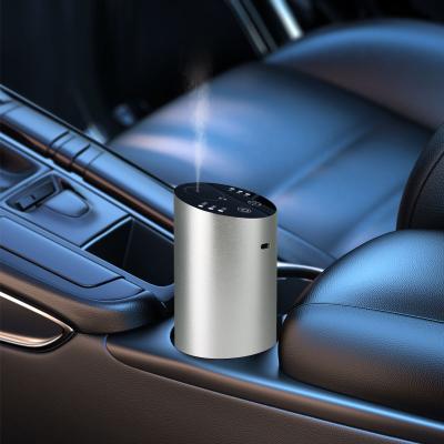 China Mini Smart Car Humidifier Portable Pure Essential Aroma Diffuser Waterless Car Nebulizer Electric Car Aroma Diffuser for sale