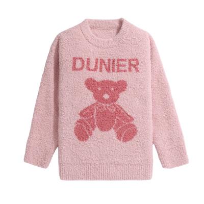 China 2021 QUICK DRY new winter flannel set sexy sleepwear pink bear sexy sleepwear teddy sleepwear for sale