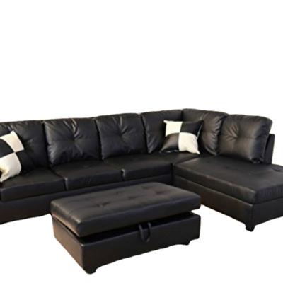 China Comfortable Nordic Leather Seating Corner Sofa Set Luxury Furniture Kuka Foldable for sale