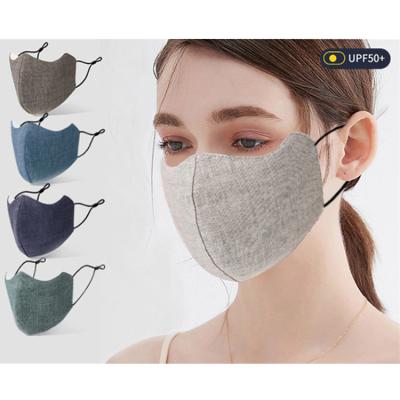 China Wholesale Adult Eco-friendly Fashion Solid Color Adjustable Washable Dustproof Keep Warm Breathable Cotton 3D Face Mask With Filter for sale