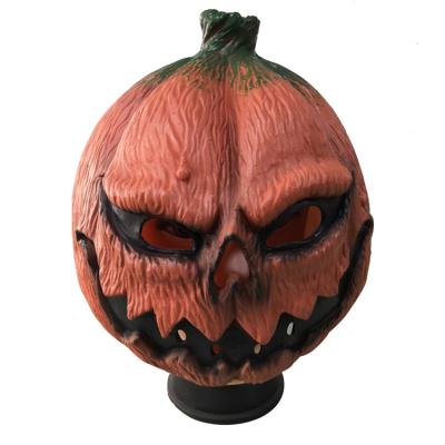 China Wholesale Eco-friendly Halloween Pumpkin Mask Horror Ball Latex Mask For Carnival Party Bar Atmosphere Props for sale