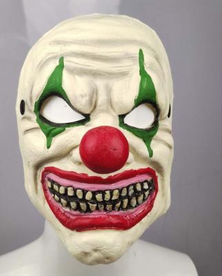 China Eco-Friendly Clown Mask Halloween Joker Clown Cosplay Horror Party Clown Mask Red Nose Mask for sale