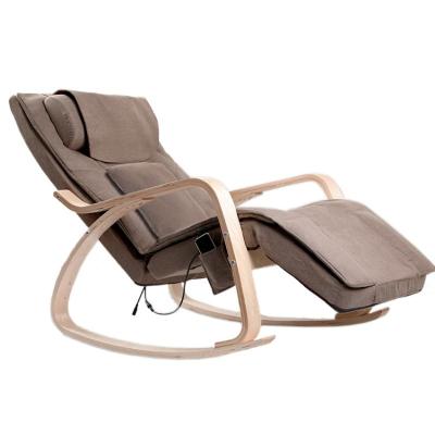 China Full Body Shiatsu Electric Swing Armchair Small Portable Wooden Rocker Massage Chair for sale