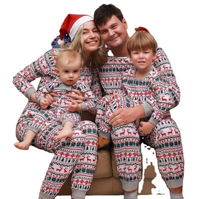 China 2022 Tiktok QUICK DRY Family Christmas Matching Pajamas Set Holiday Sleepwear Christmas PAJAMAS Set For Women Men And With Santa Hat for sale