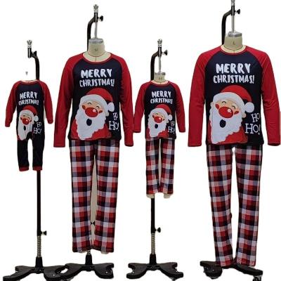 China 2022 Breathable Pijama Navidad Santa Infantil Printed Family Pajamas Set Matching Christmas Outfits Long Sleeve Family Pajamas for sale