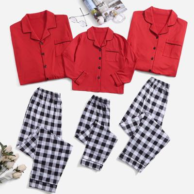 China 2022 Pajamas Family Matching Christmas Pajamas Family Christmas Pajamas Amazon Success Family Breathable Milk Silk for sale