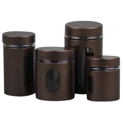 China Gift & Eco-friendly Airtight Craft Tea Packaging Cylinder Tube Lead Free Glass Coffee Storage Tank for sale