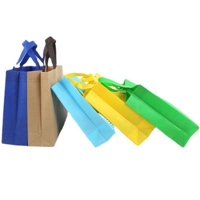 China Wholesale Handled Shengting Customized Non Woven Fabric Tote Bag Takeaway Food Shopping Bag Clear Printed for sale