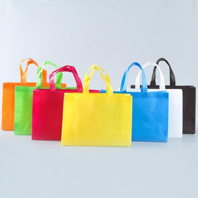 China Eco Friendly Recyclable Customized Print Handled Logo Non Woven Bag for sale