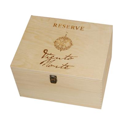 China Recyclable Wooden Box Packaging Wooden Box For Gift Slipping Wooden Box for sale