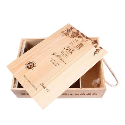 China Recyclable Hot Selling Wooden Gift Packaging Rectangle Receive Box for sale