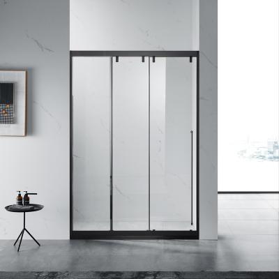 China Sliding 304 stainless steel frame 8mm tempered glass hotel bathroom shower door for sale