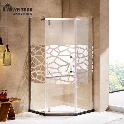 China Hotel Luxury Custom Made Glass Shower Enclosure Tempered Glass Shower Room à venda