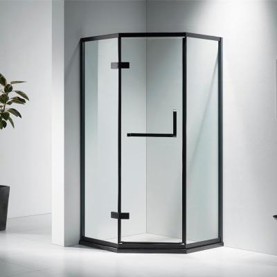 China Bathroom Shower Cabin Glass Shower Enclosure Standing Black Shower Enclosures en venta