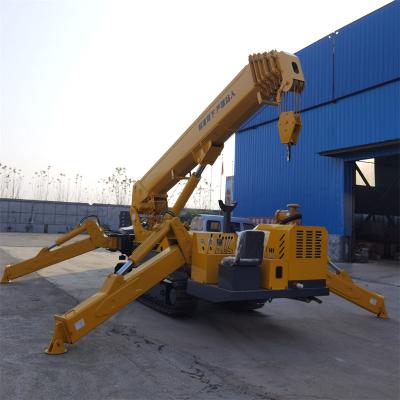 China Other 5 Ton Spider Hydraulic Floor Crane With Fly Jib Mini Crane Price For Sale for sale