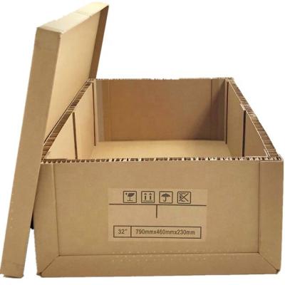 China Recyclable Box In Cardboard / Honeycomb Carton Box For Heavy Duty Product Packaging for sale