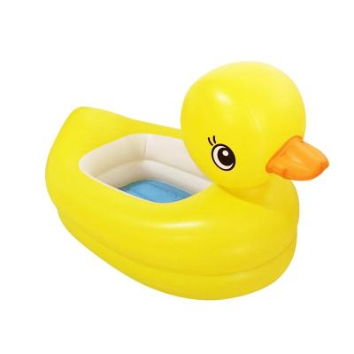 China Cheap Customized Inflatable and Portable PVC Fun Pool Toy Kids Inflatable Duck Swim Ring for sale