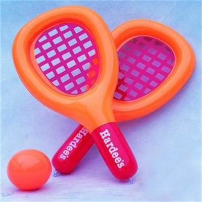 China PVC 2021 Promotion Inflatable Toys Air Tennis Racket Toy For Beach Play for sale