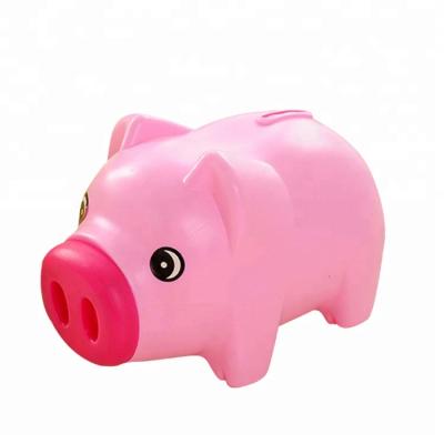 China China Eco-friendly Material Cartoon Pvc Plastic Pig Bank For Kids for sale